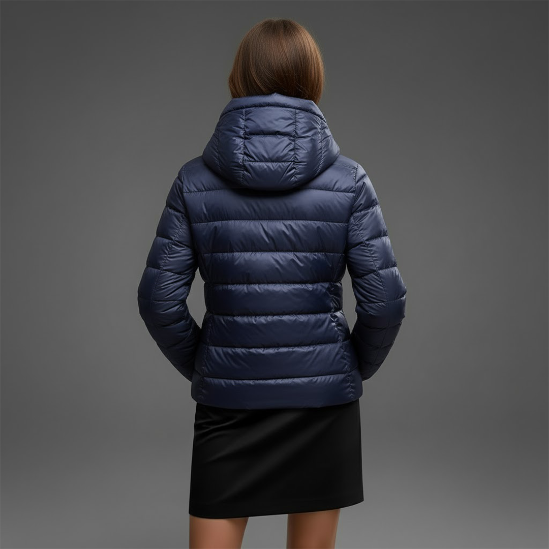 Cleo Women's Black Puffer Jacket | Ultra-Light Insulation, Stylish Winter Coat 4