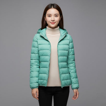 Cleo Women's Black Puffer Jacket | Ultra-Light Insulation, Stylish Winter Coat 7