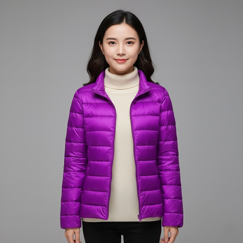 Cleo Women's Black Puffer Jacket | Ultra-Light Insulation, Stylish Winter Coat 9