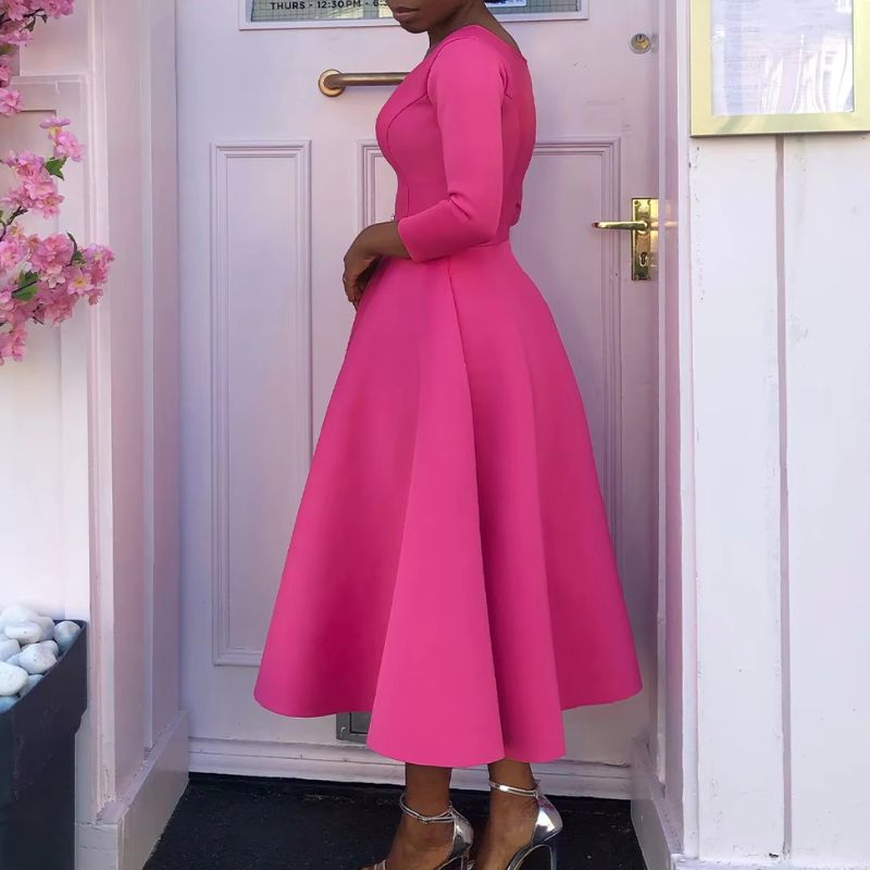 Cleo Women's Midi Dress | Classic A-Line for Weddings 5