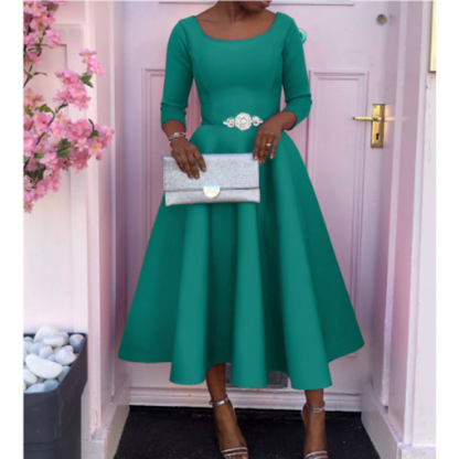 Cleo Women's Midi Dress | Classic A-Line for Weddings 8