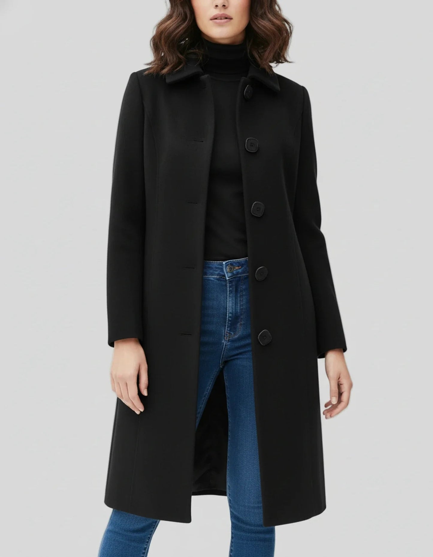 Cleo Women's Trench Coat | Classic Single-Breasted Design for Winter 0