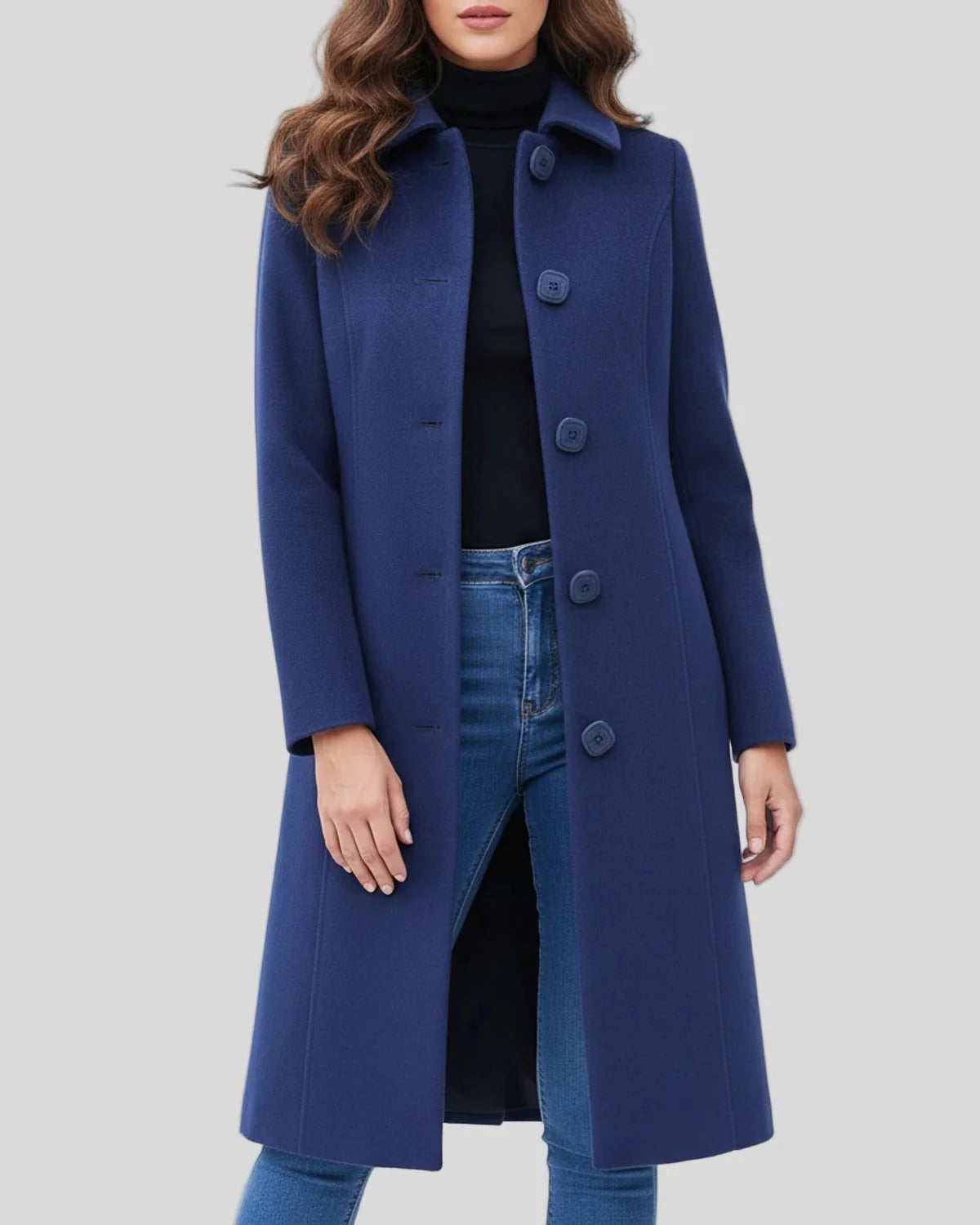 Cleo Women's Trench Coat | Classic Single-Breasted Design for Winter 3