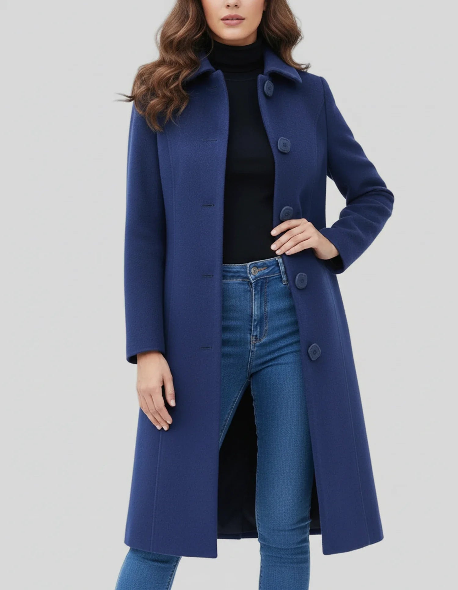 Cleo Women's Trench Coat | Classic Single-Breasted Design for Winter 4