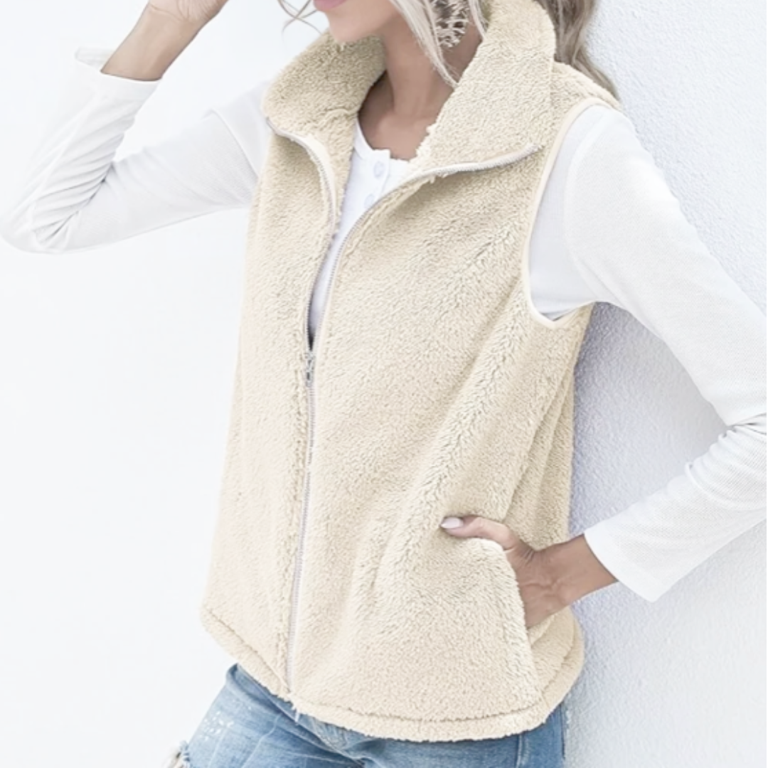 Coco Women's Vest | Practical Zipper Design, Versatile Style 0