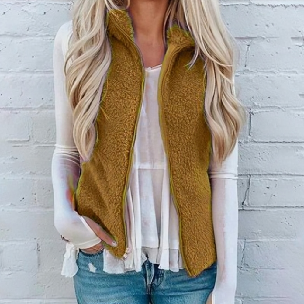 Coco Women's Vest | Practical Zipper Design, Versatile Style 1