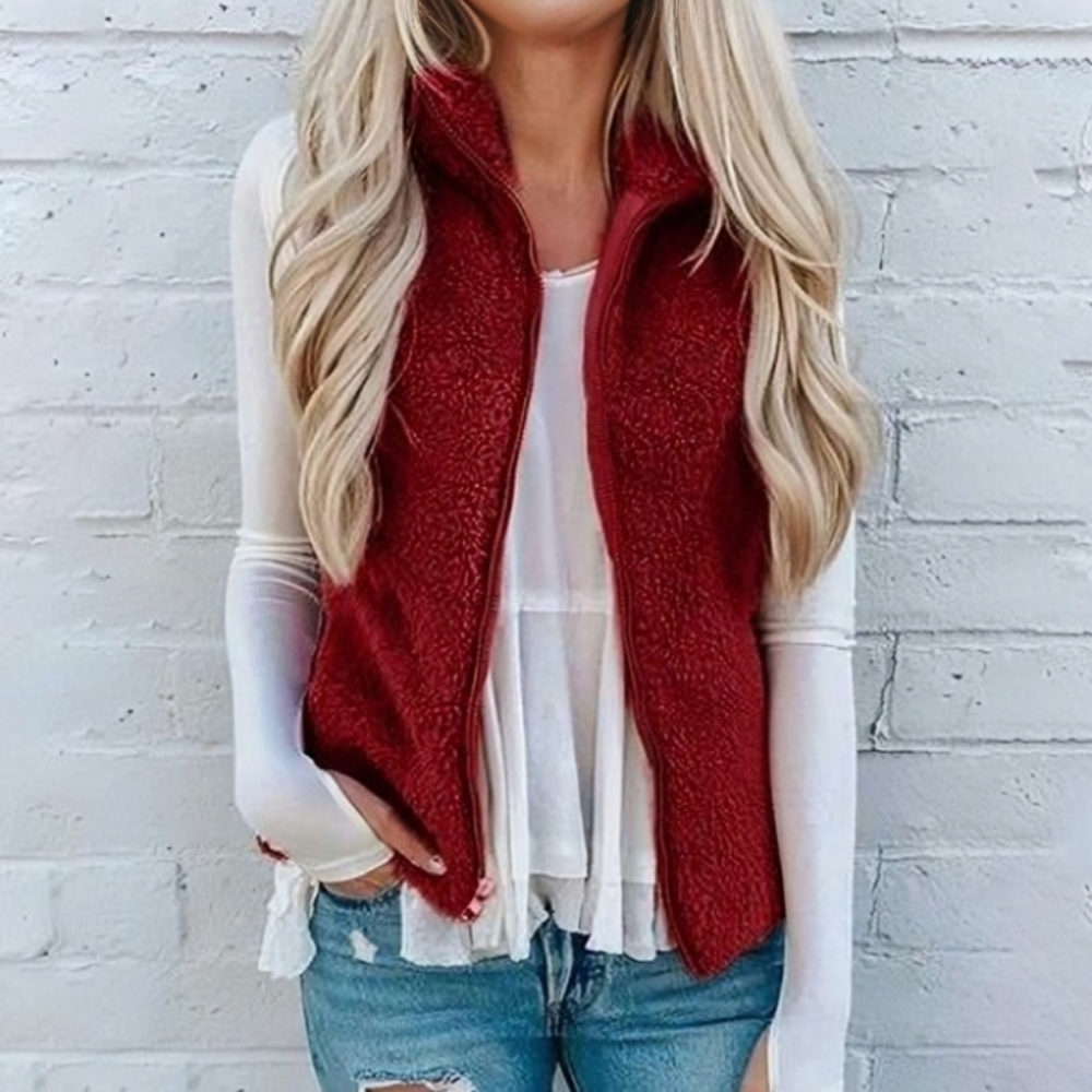 Coco Women's Vest | Practical Zipper Design, Versatile Style 2