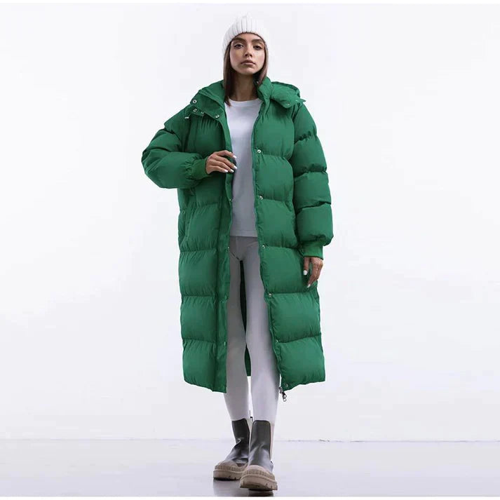 Cora Women's Black Puffer Jacket | Stylish Insulated Winter Coat with Hood 2