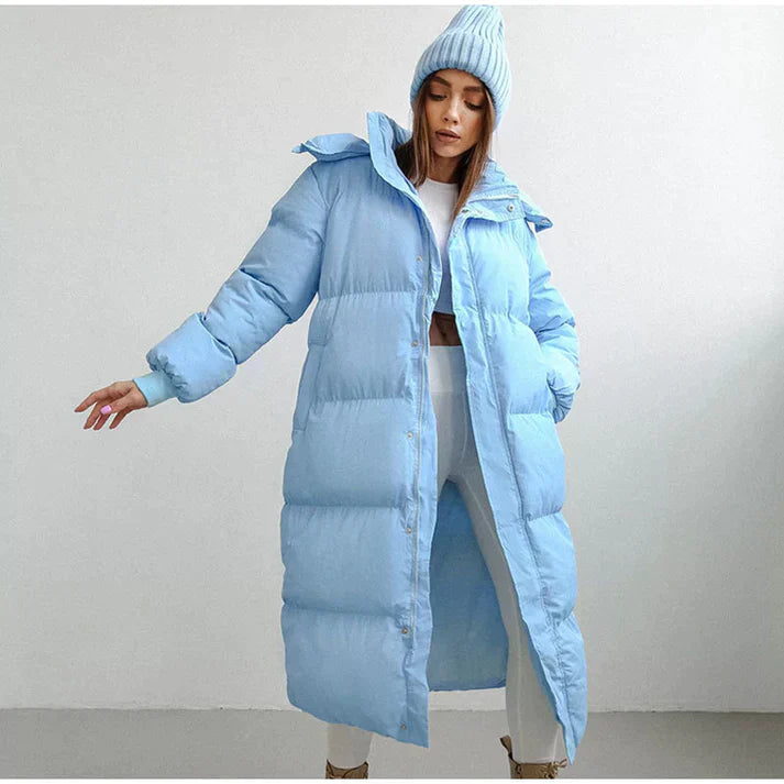 Cora Women's Black Puffer Jacket | Stylish Insulated Winter Coat with Hood 3