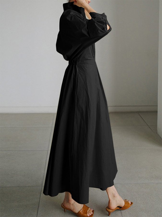 Cora Women's Midi Dress | Elegant High Neck, Formal Dresses 5