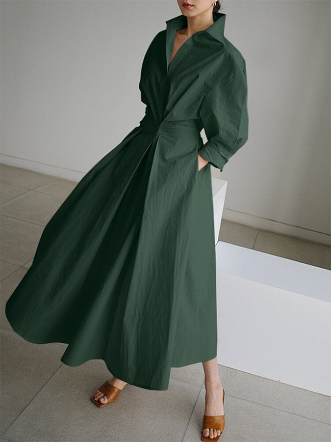 Cora Women's Midi Dress | Elegant High Neck, Formal Dresses 7