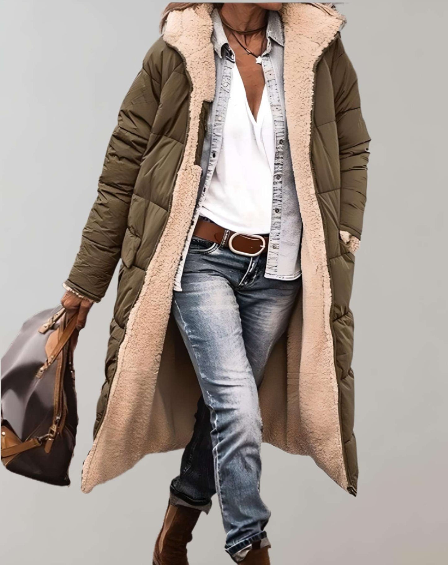 Cora Women's Puffer Coat | Fleece Lining, Stylish & Warm Winter Coats 5