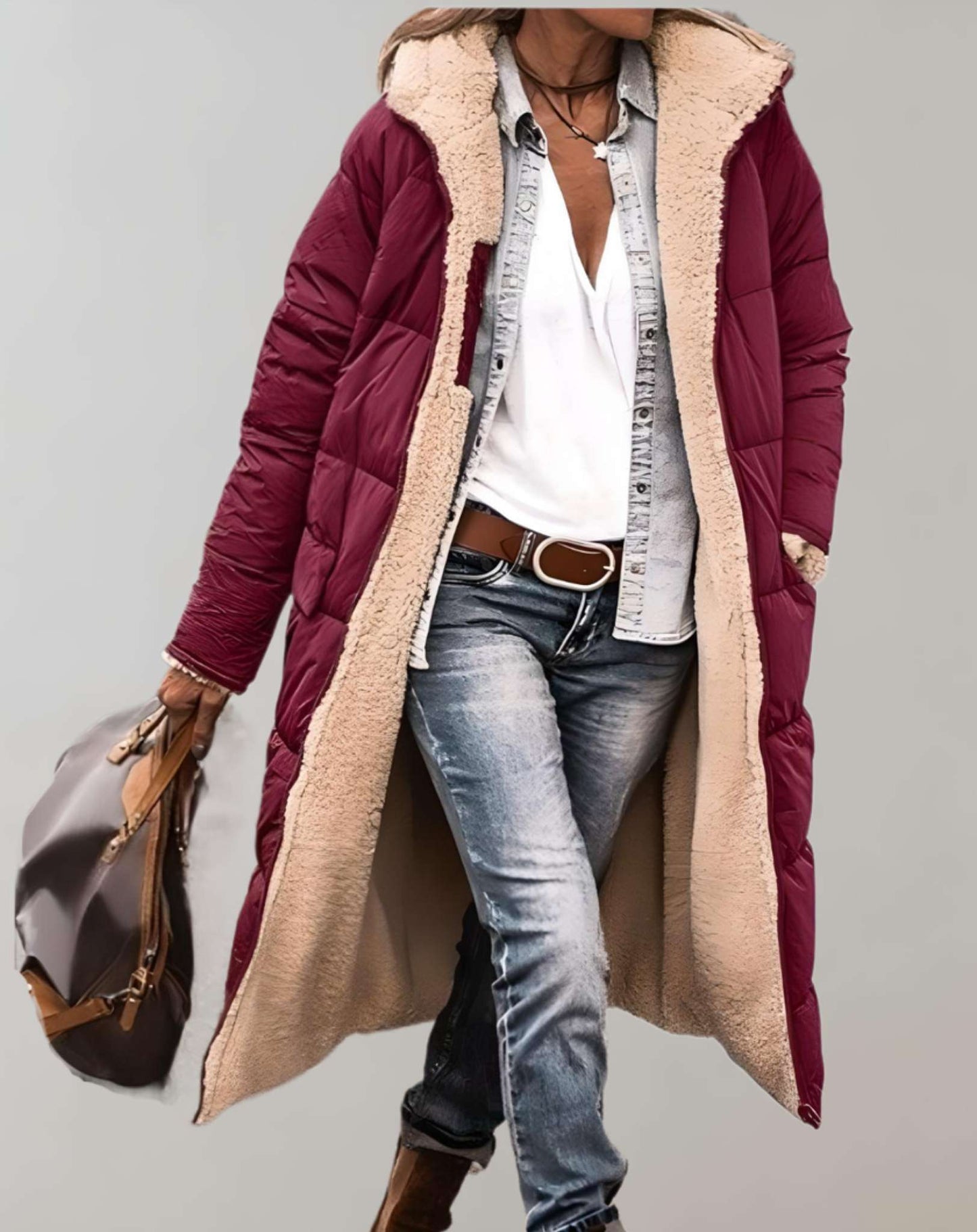 Cora Women's Puffer Coat | Fleece Lining, Stylish & Warm Winter Coats 6