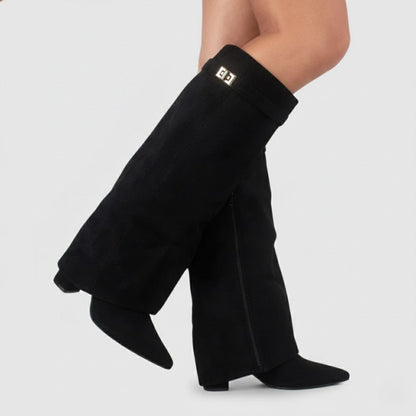 Cora Women's Thigh High Boots | Premium Leather, Buckle Detail 0