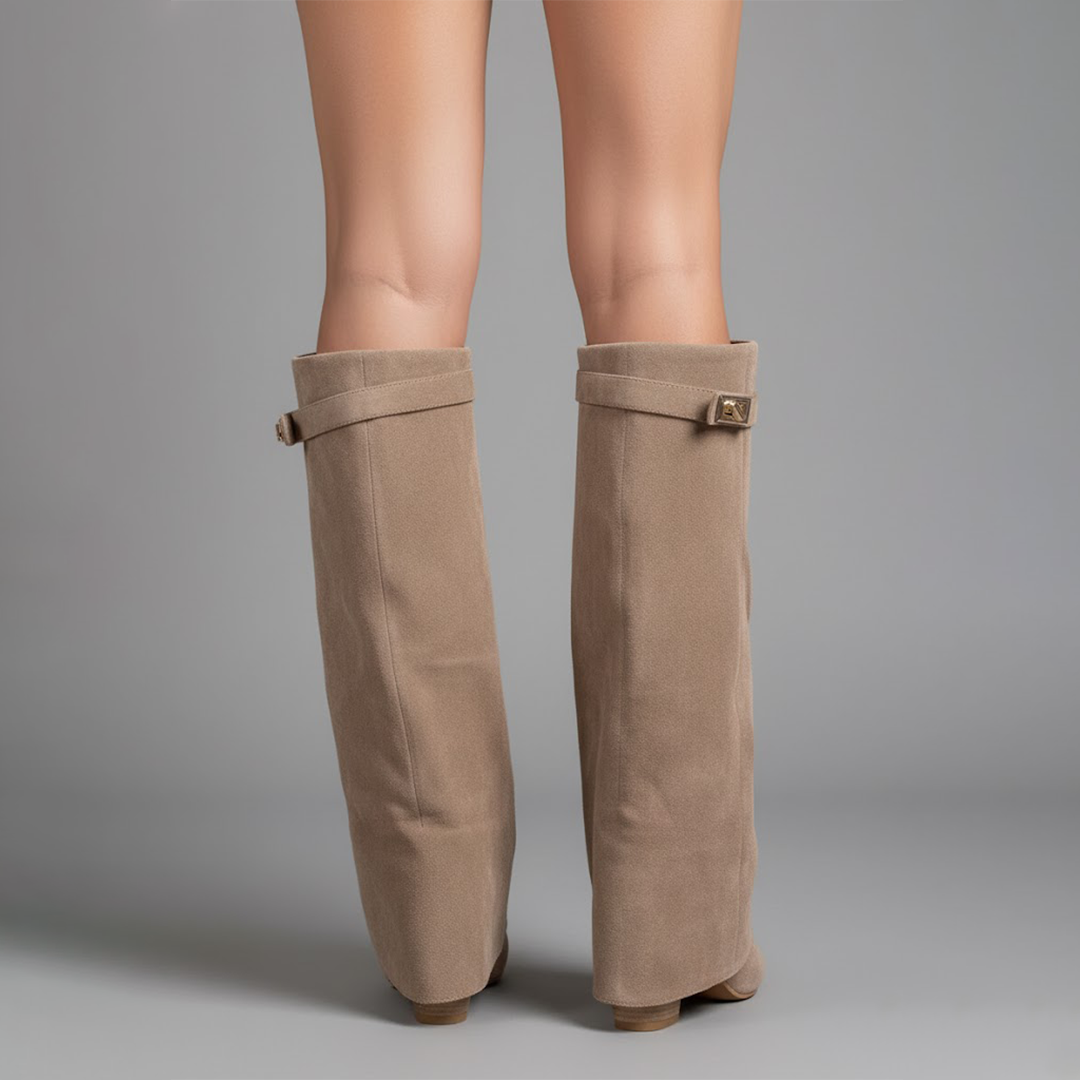 Cora Women's Thigh High Boots | Premium Leather, Buckle Detail 5