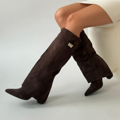 Cora Women's Thigh High Boots | Premium Leather, Buckle Detail 7
