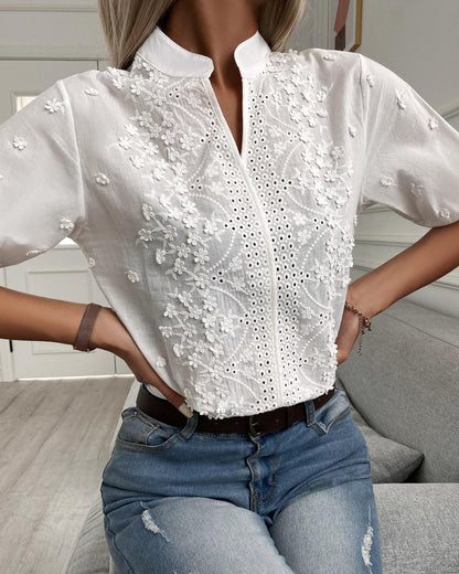 Cressida Women's Blouse | Embroidered Cotton Blend 1