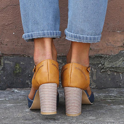 Crisp Women's Chunky Heel Mary Janes | Timeless Design, Comfortable Fit 3
