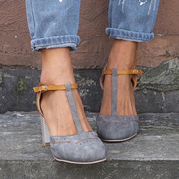 Crisp Women's Chunky Heel Mary Janes | Timeless Design, Comfortable Fit 5