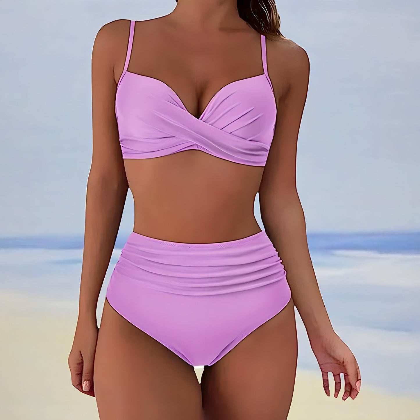 Daisy Women's Bikini Set | High-Waisted, Stylish Swimwear for Women 4