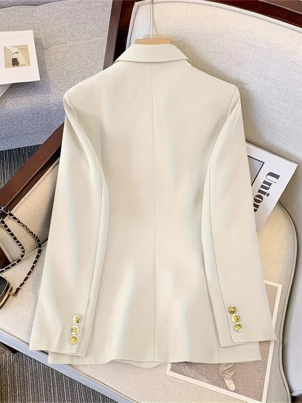 Daisy Women's Blazer | Elegant Black Blazer With Gold Buttons 4