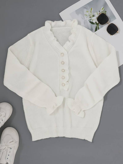 Daisy Women's Blouse | Ruffle Detailing, Elegant Style 2