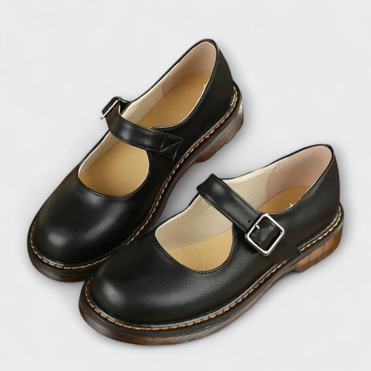 Daisy Women's Flats | Premium Leather, Adjustable Strap 0