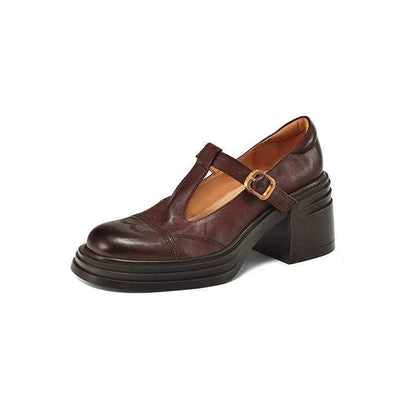 Daisy Women's T-Strap Shoes | Classic Leather, Elegant Comfort 3