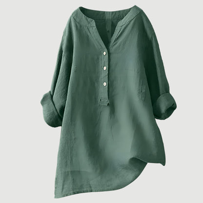 Daisy Women's Top | Breezy Linen Blouse for Effortless Style 2