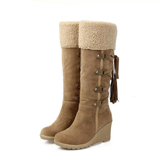 Daisy Women's Wedge Winter Boots | Cozy Fur Lining 1