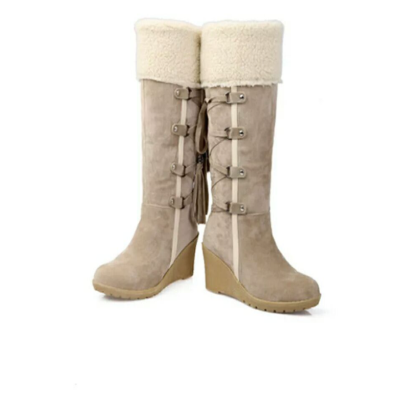 Daisy Women's Wedge Winter Boots | Cozy Fur Lining 2