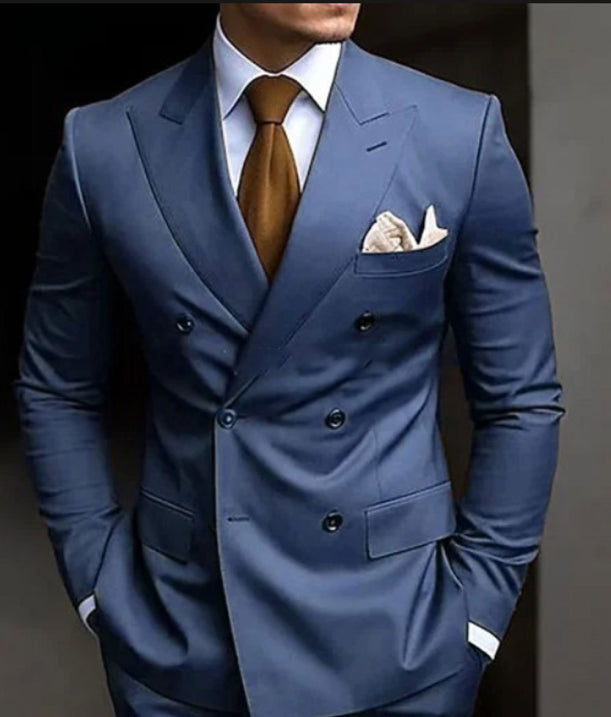 Dante Men's Formal Suit | Double-Breasted Elegance 6
