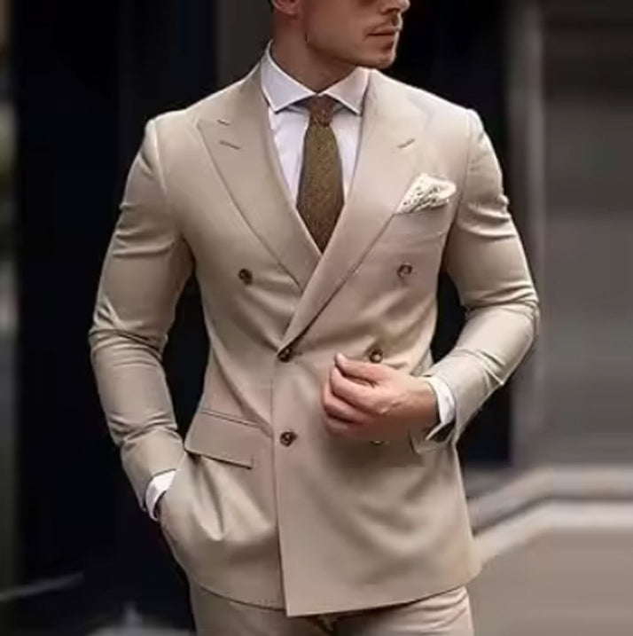 Dante Men's Formal Suit | Double-Breasted Elegance 8