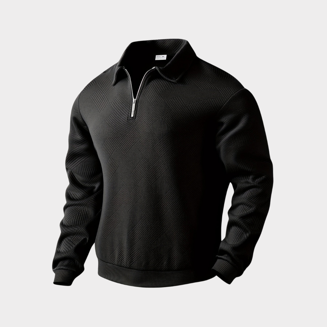 Dante Men's Quarter Zip Top | Premium Textured Fabric 0