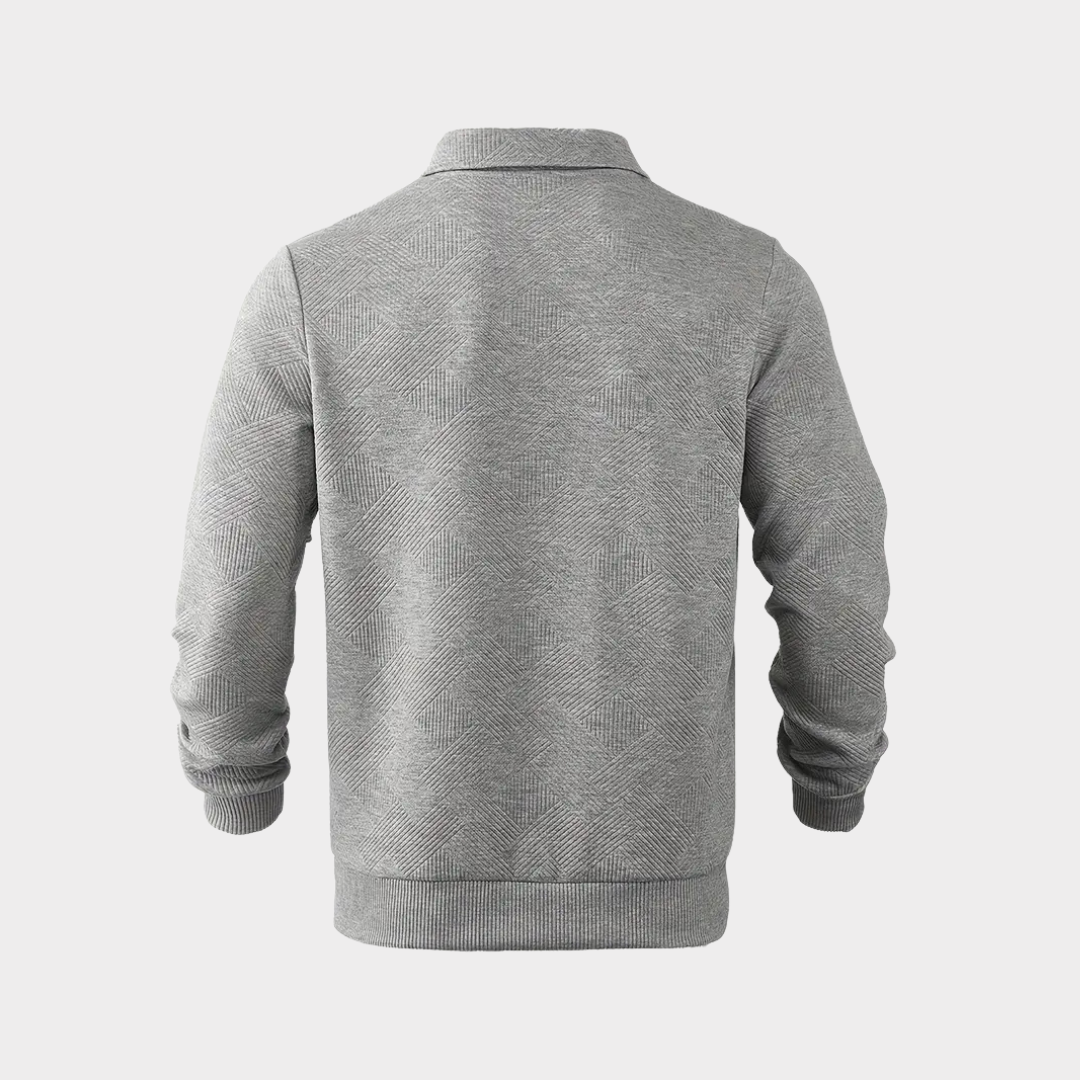 Dante Men's Quarter Zip Top | Premium Textured Fabric 2