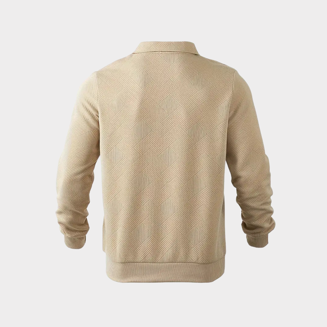 Dante Men's Quarter Zip Top | Premium Textured Fabric 4