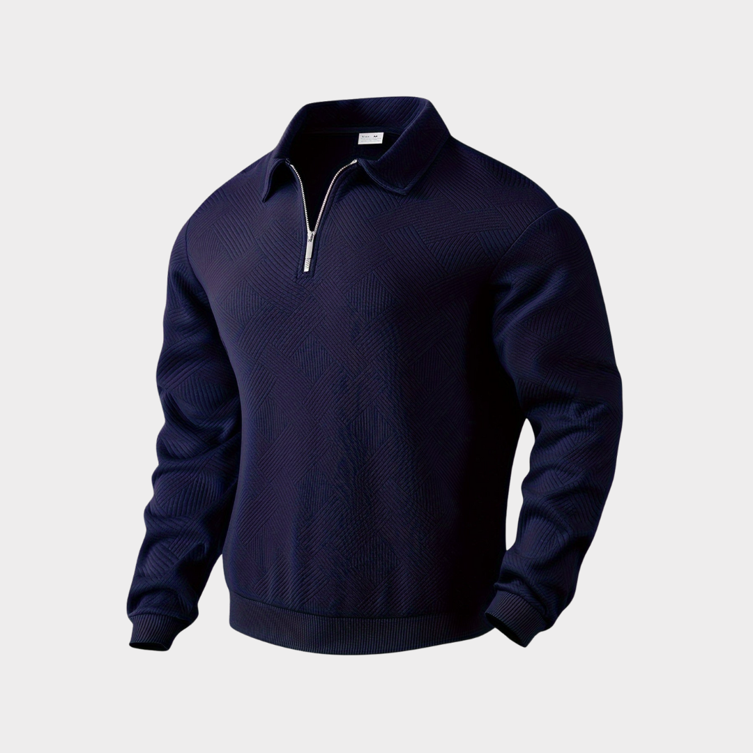 Dante Men's Quarter Zip Top | Premium Textured Fabric 5