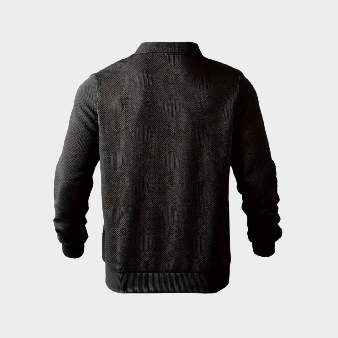 Dante Men's Quarter Zip Top | Premium Textured Fabric 7