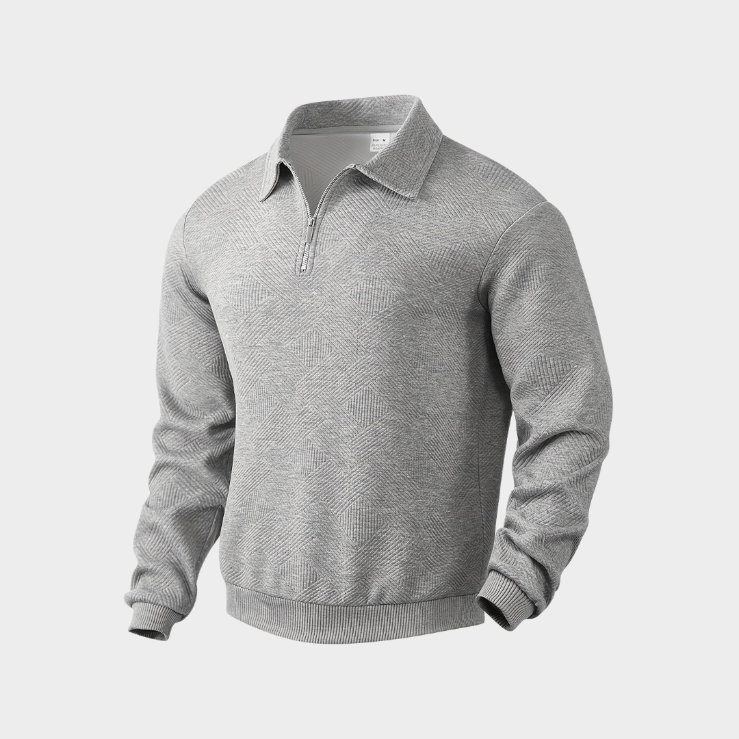 Dante Men's Quarter Zip Top | Premium Textured Fabric 8