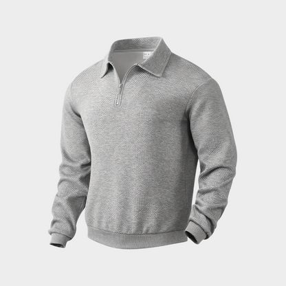 Dante Men's Quarter Zip Top | Premium Textured Fabric 8