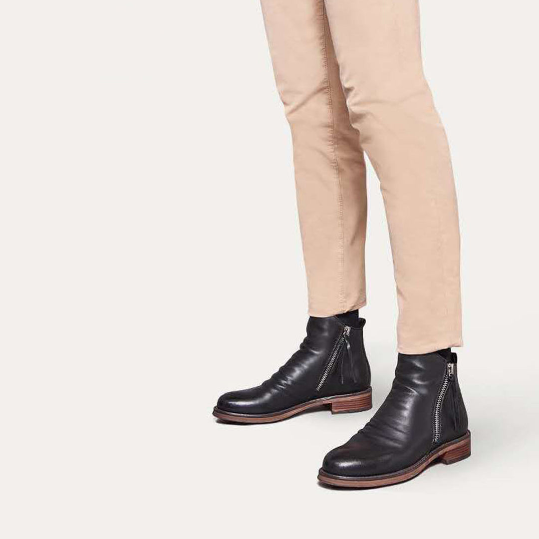 Dante Men's Zip Boots | Premium Brown Leather, Casual Style 3