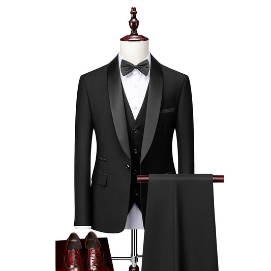 Dapper Men's Suit | Three-Piece Slim Fit, Modern Style for Weddings and Formal Events 0