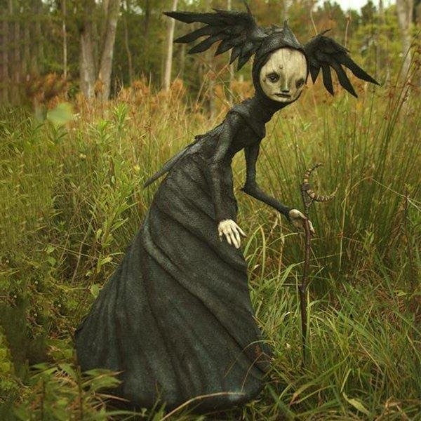 Dara Gothic Witch Figurines | Durable Resin Halloween Decor 0