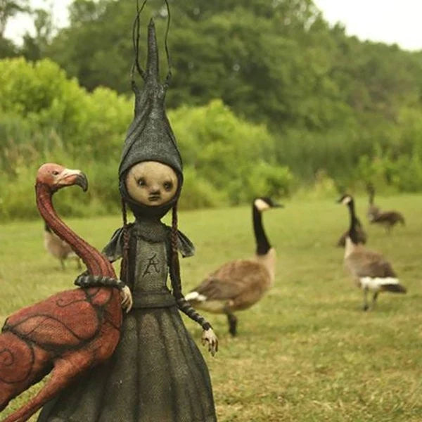 Dara Gothic Witch Figurines | Durable Resin Halloween Decor 3