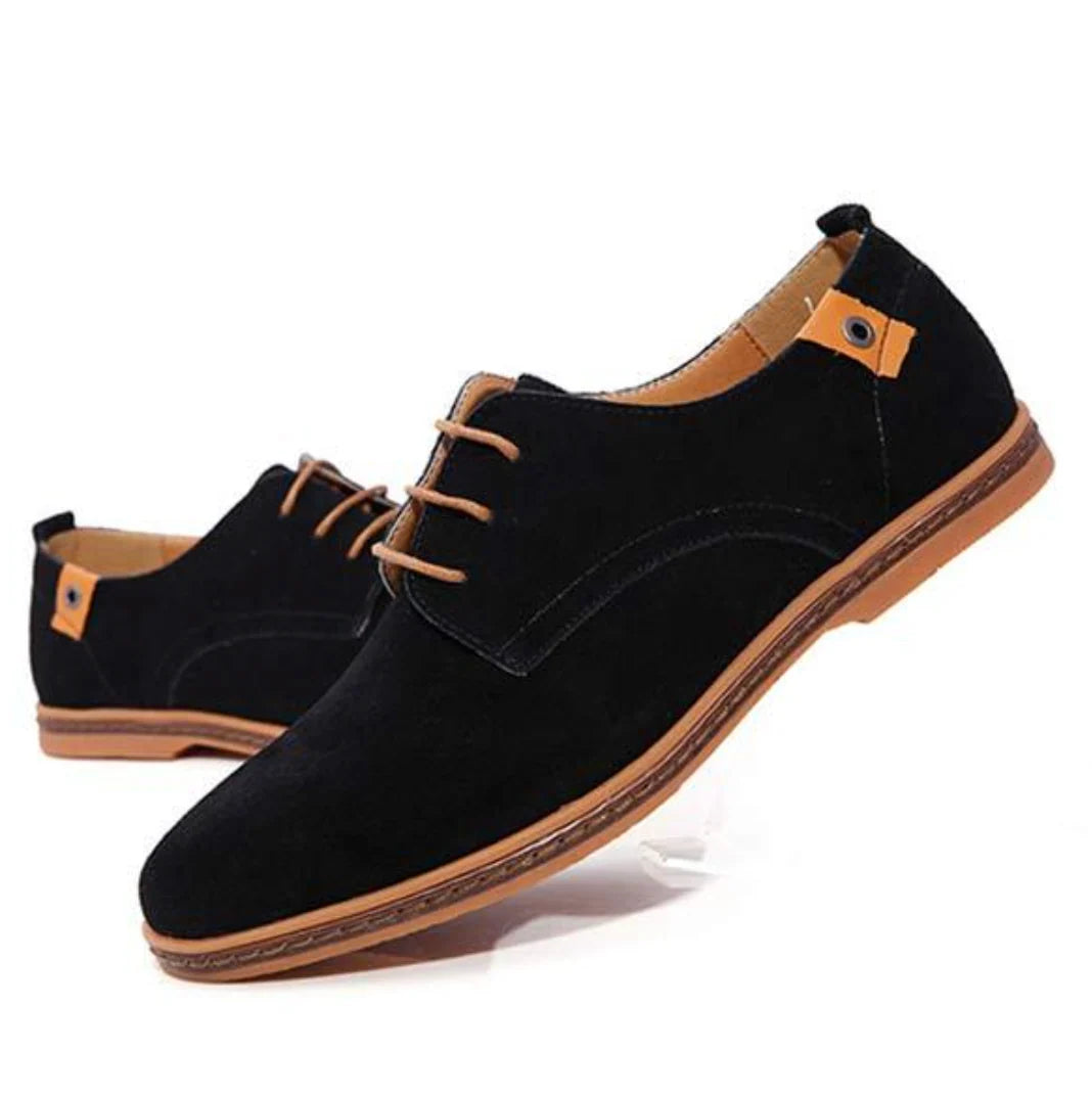 Darian Men's Derby Shoes | Suede, Textured Finish 4