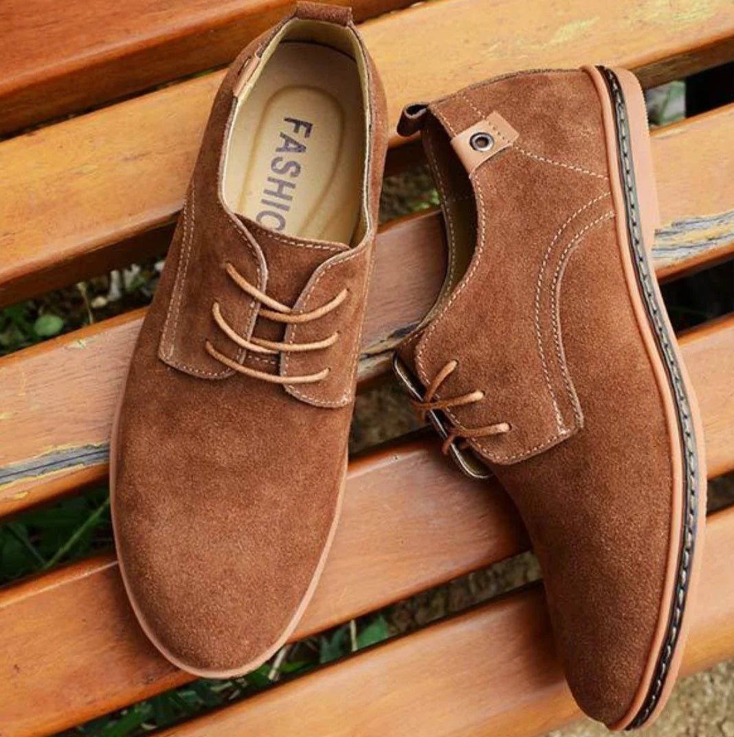Darian Men's Derby Shoes | Suede, Textured Finish 6
