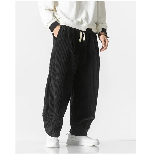Darnell Men's Loose Fit Pants | Comfortable Corduroy 0
