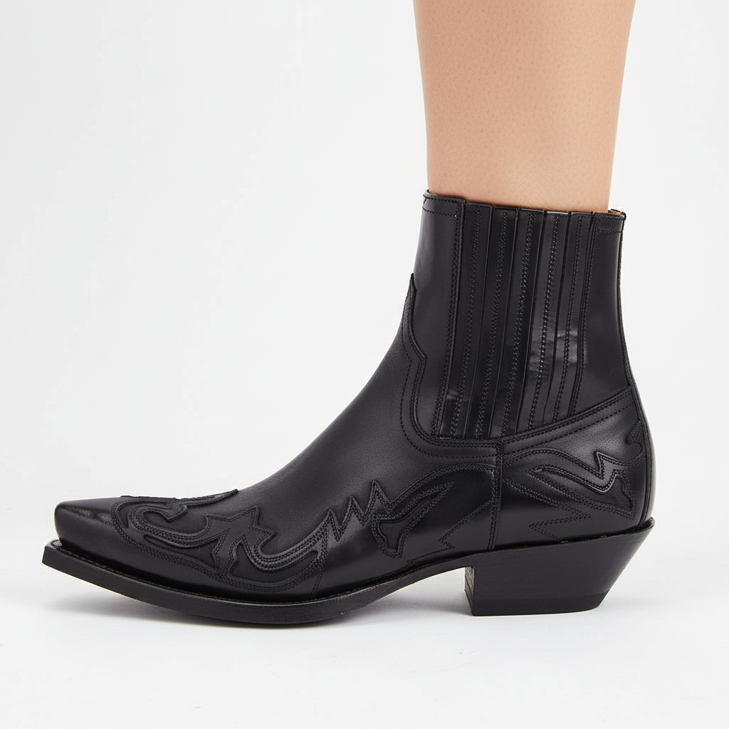 Daxon Unisex Cowboy Boots | Premium Leather, Western Embroidery 2