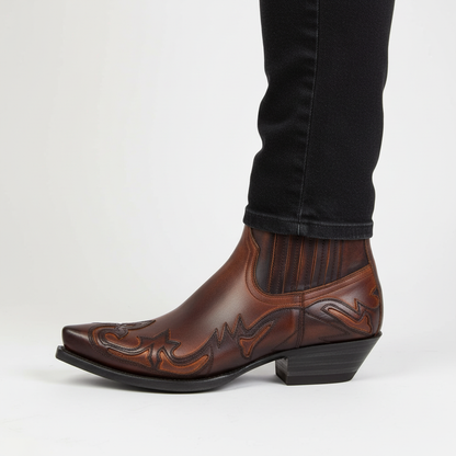 Daxon Unisex Cowboy Boots | Premium Leather, Western Embroidery 4