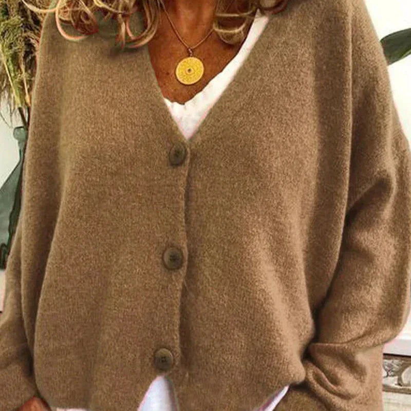 Diana Women's Black Cardigan | Cozy V-Neck, Versatile Layering 0